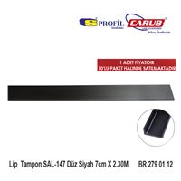 Tampon Altı Lip SAL-147 Düz Siyah 7cmx2.30M