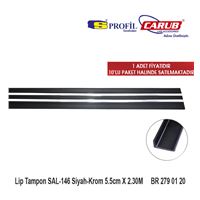 Tampon Altı Lip SAL-146 Siyah-Krom 5.5cmx2.30M