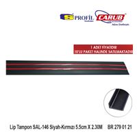 Tampon Altı Lip SAL-146 Siyah-Kırmız 5.5cmx2.30M