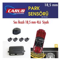Oto Park Sensörü Ses İkazlı 18.5mm 4Lü  Siyah