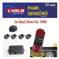 Oto Park Sensörü Ses İkazlı 22mm 4Lü  Siyah