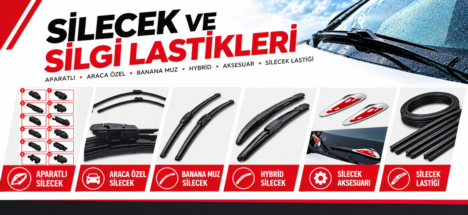 Silecek ve Silgi Lastikleri